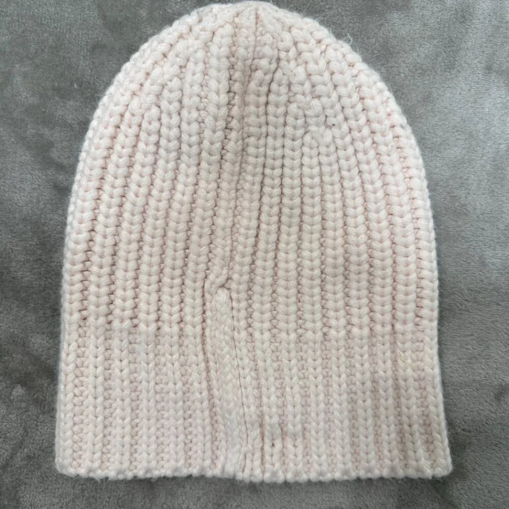 The North Face Chunky Rib Beanie Gardenia White Cream Knit Hat